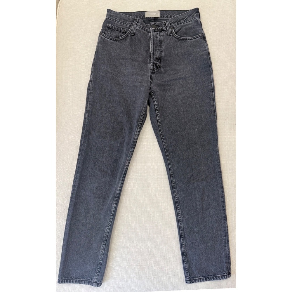 Everlane The 90s Cheeky Jean Women 27 Reg Washed Black Organic Cotton Excellent
